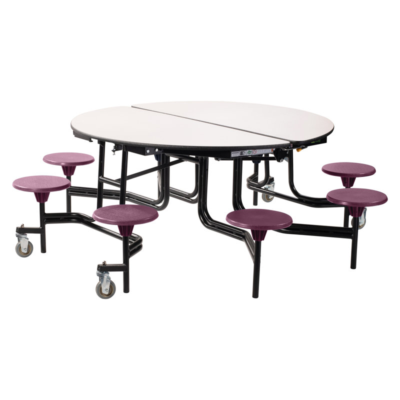 Table de cafétéria circulaire de 81 po, Bourgogne