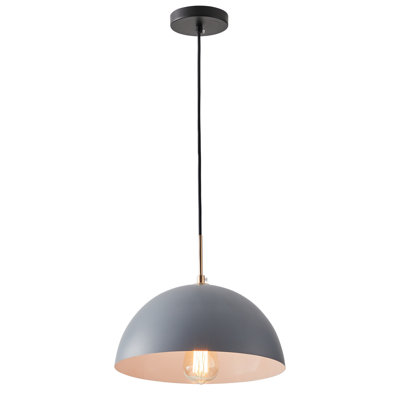 Luminaire suspendu bol 1 lumière Mileah
