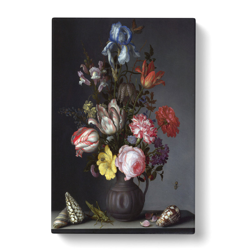 Still Life with Flowers and Shells Vol.1 by Balthasar Van Der Ast - Wrapped Canvas, 76cm H x 50cm W x 3cm D