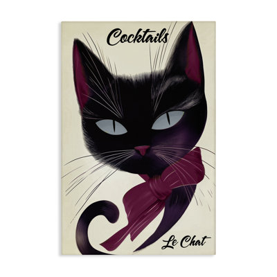 Affiche Cocktail Le Chat, conception par Annabelle Hall