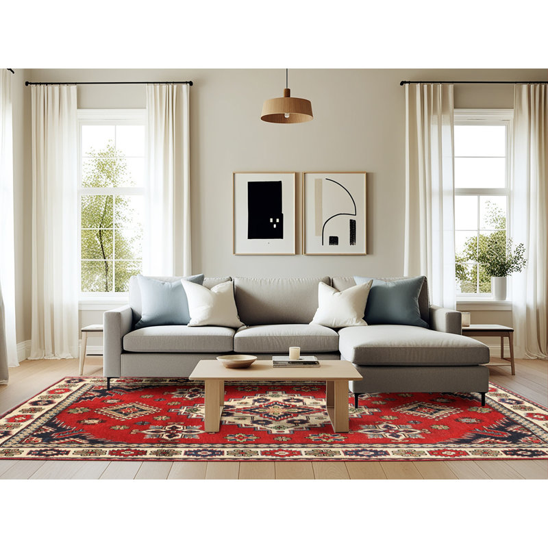 Oriental Indoor Rug, Rectangle 6' x 9'