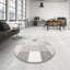 Tapis gris/rose/rouge contemporain-772364675