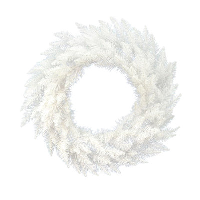 Couronne de Noël artificielle épinette pré-éclairée