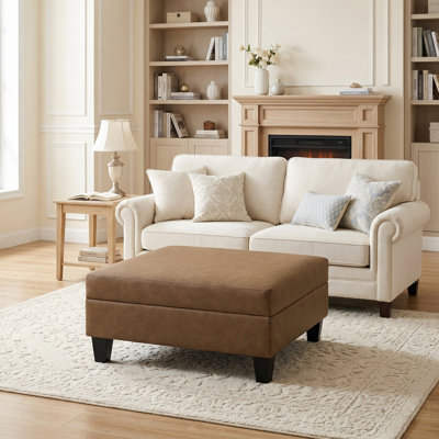 Lift Top Four Leg Coffee Table with Storage