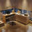 97.6'' Extendable Makeup Vanity Desk L-Shaped Home Office Dresser Desk With 6-Drawer-417176621