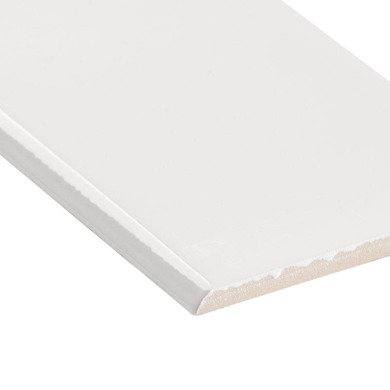 Carrelage mural en porcelaine polie 3,93 po x 11,81 po Remington, Blanc