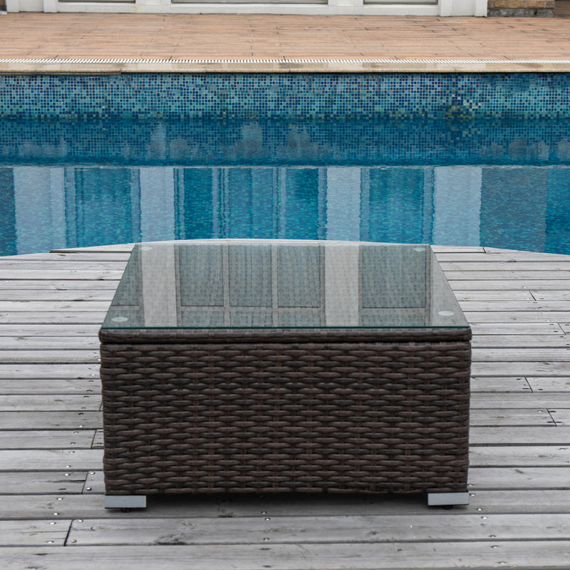 Table basse Bouscat, Marron foncé