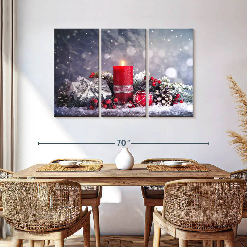 Décoration de l'Avent enneigé