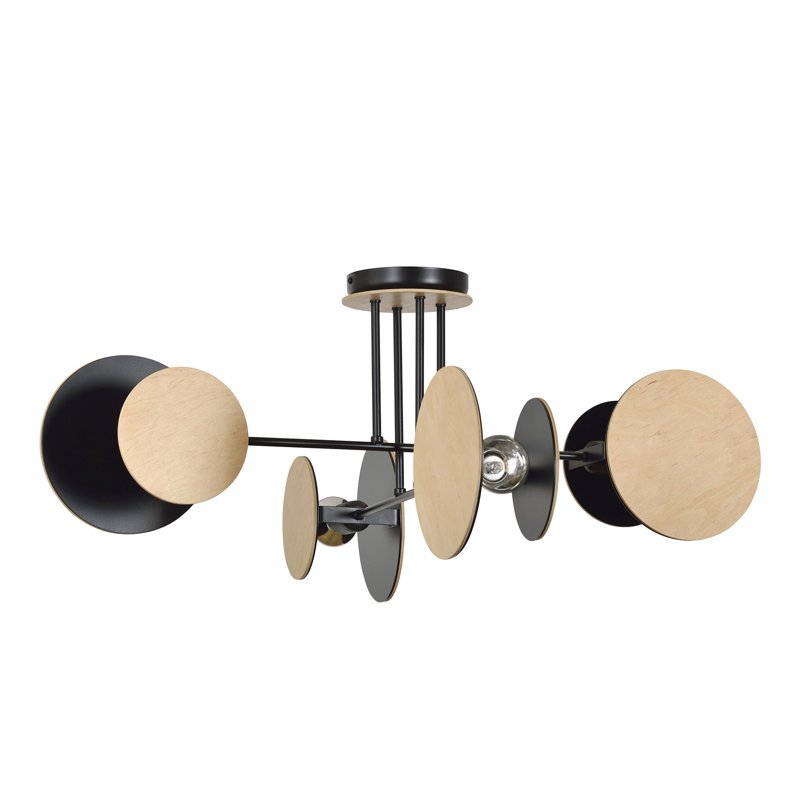 Muller 4-Light Cluster Pendant, Black