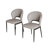 Modern Upholstered Dining Chairs with Light Gray Faux Leather and Black Metal Legs(Set of 2)-1468142653-1474757910