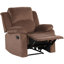 Fauteuil inclinable manuel rembourré en microfibre Nikodemos-1530999296