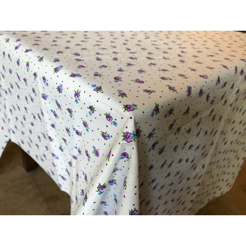Nappes Tiny Flower Dots, Rectangle de 144 po, Mauve