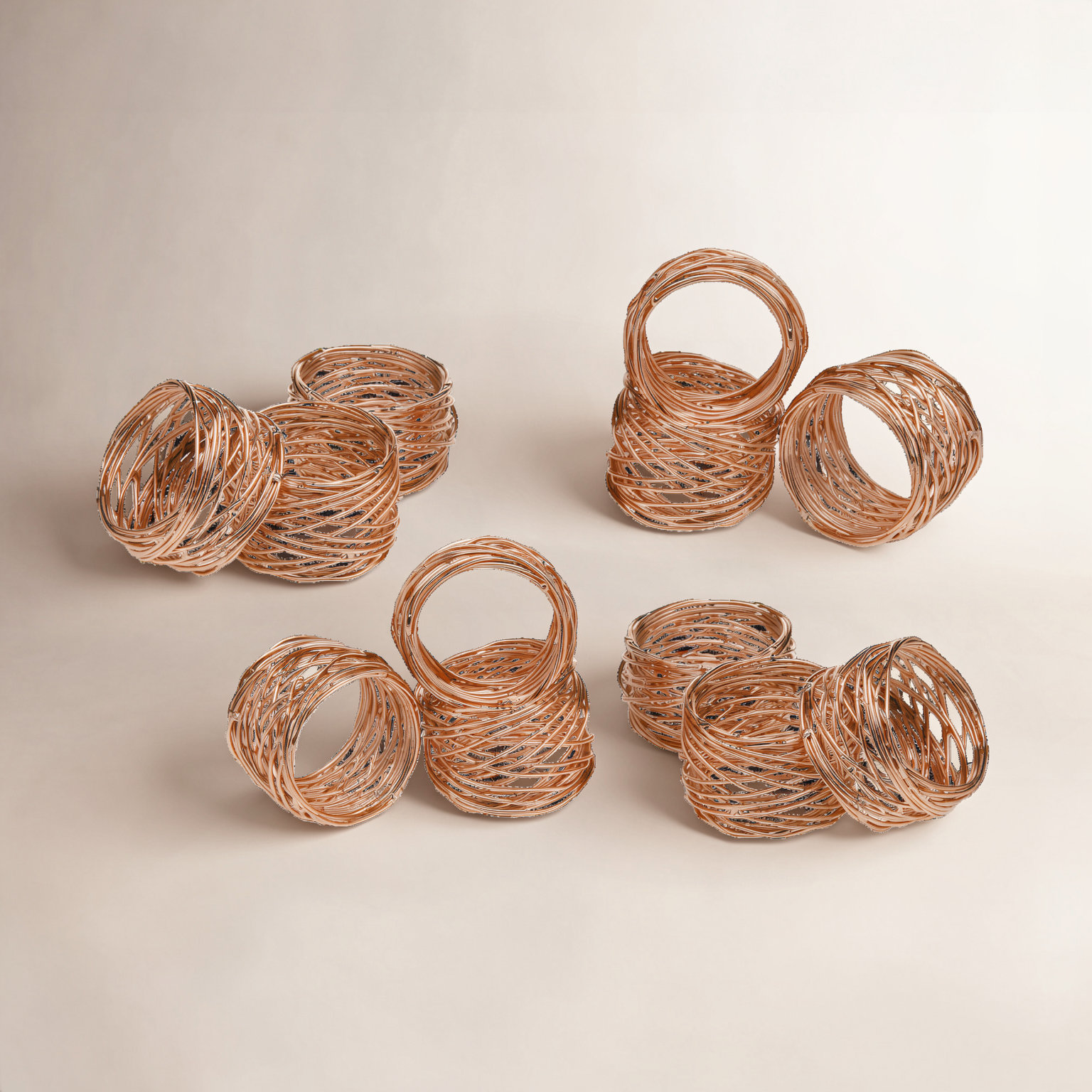 Stainless Steel Napkin Ring, Copper