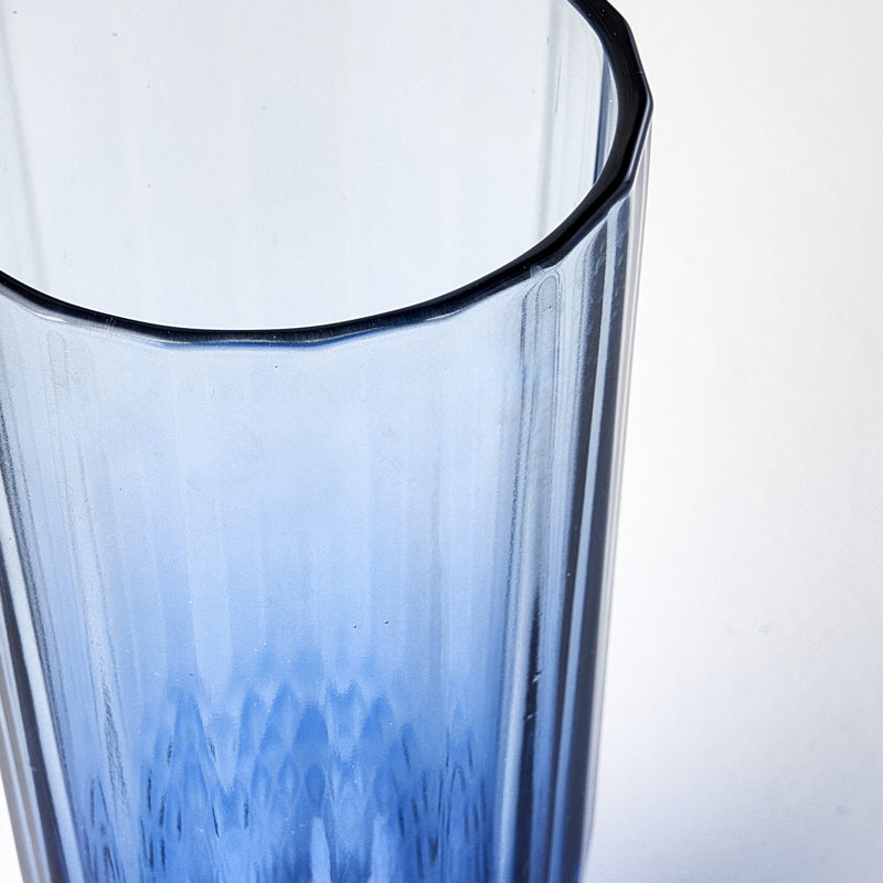 Verre à whisky taillé en cristal Colore, Bleu