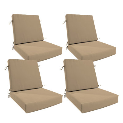 Ensemble de coussins de chaise d'extérieur 4 pièces 4 pièces