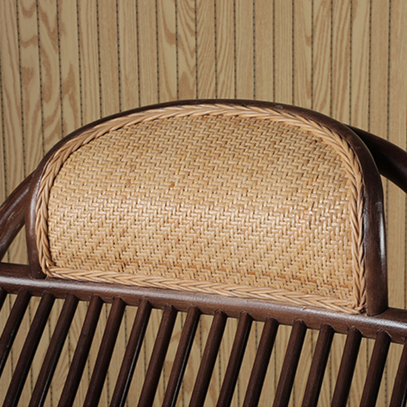 Chaise berçante en rotin