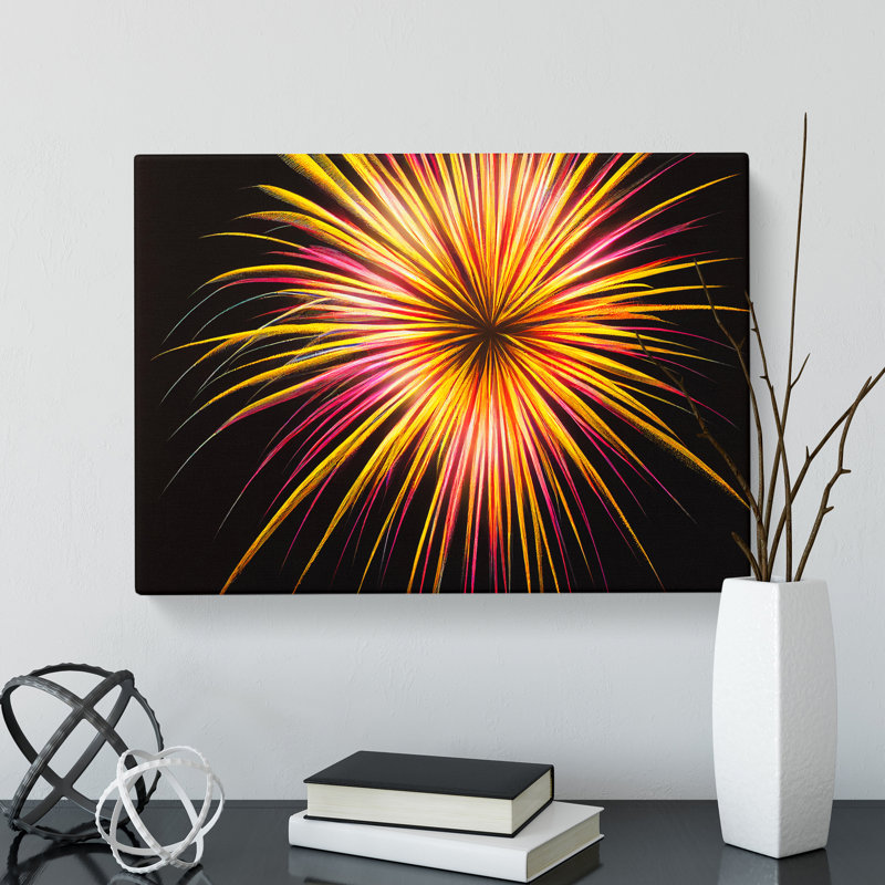 Revolutionary Fireworks - Wrapped Canvas, 35cm H x 50cm W x 3cm D