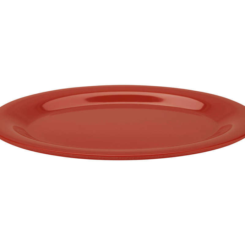 GET Plateau de service ovale en mélamine OP-610-MIX, H 1 po x L 9,75 po x l 7,25 po, Orange
