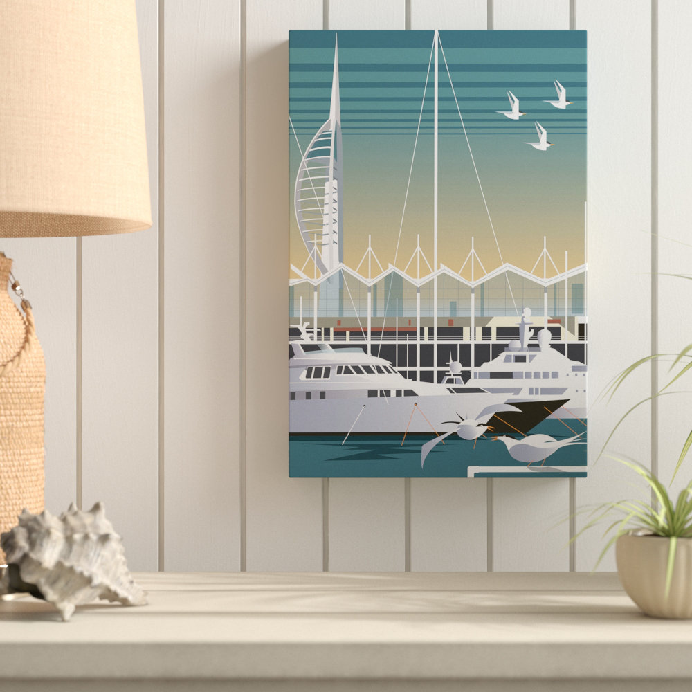 Gunwharf Quays, Portsmouth by Dave Thompson Graphic Art Wrapped on Canvas