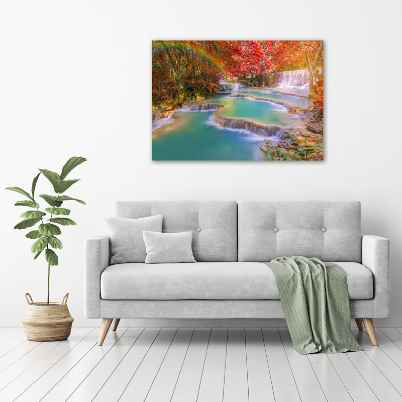 Cascade - No Frame Print on Glass