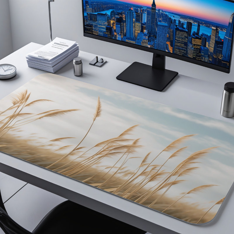 Polyester Desk Pad, 14.4x12.1