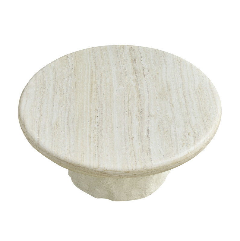 Table basse centrale en fibre de verre 35,04 po pour le salon, devant en imitation pierre du canapé, table basse au design moderne pour bureau, appartement, sans assemblage
