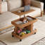 360°Rotating End Table with Wheels