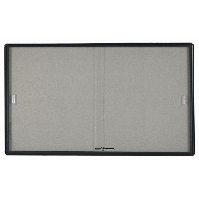 Tableau d’affichage à fixation murale radius design, Tissu bourgogne, Bourgogne, H 36 po x l 60 po