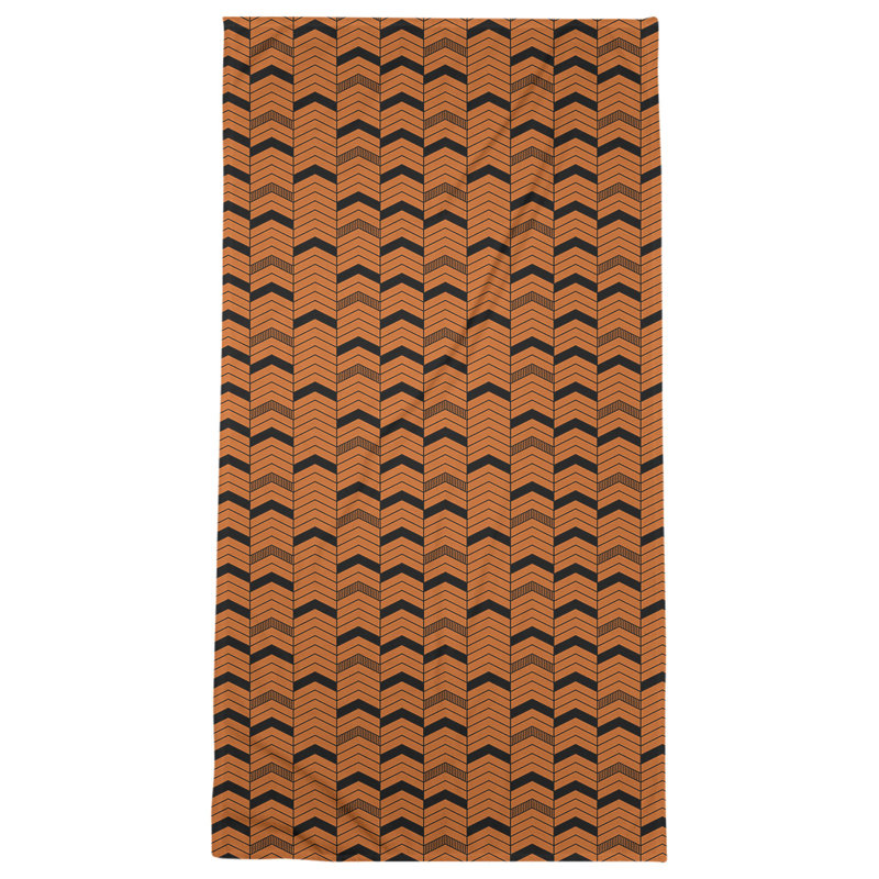 Beach Towel, Yellow/Black, Microfiber