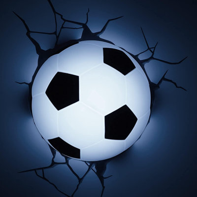 Your It Sporting 3D Deco Wall Light Soccer Black