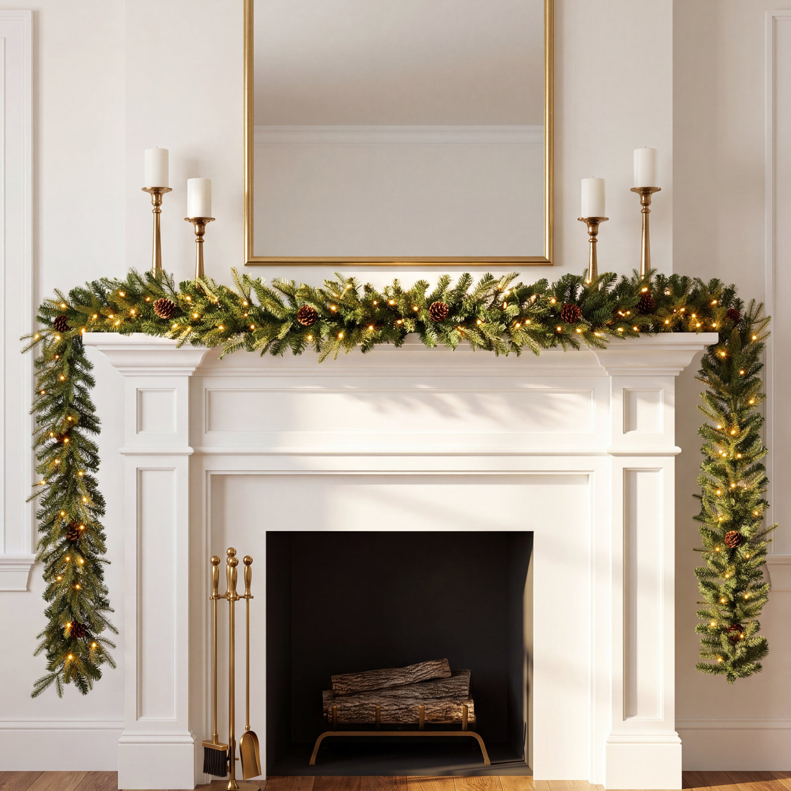 Ernberg 108" Pre-Lit Christmas Garland