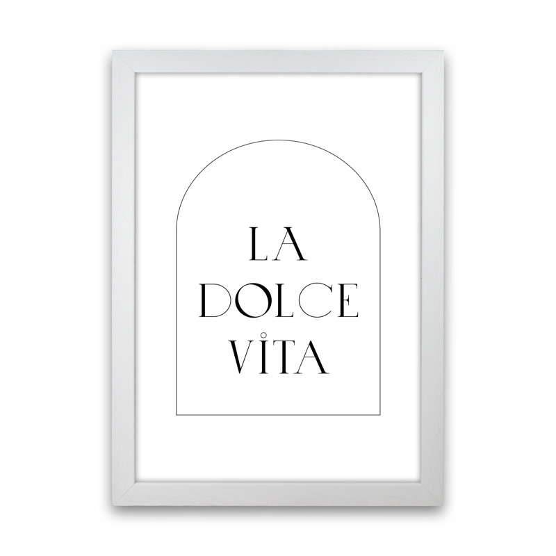 La Dolce Vita by Planeta444 - Print, 88cm H x 64cm W x 3cm D, White Framed