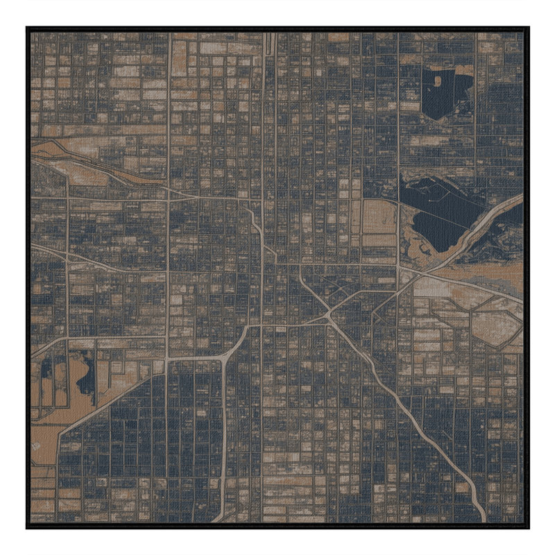 Machine Washable Transportation Black Area Rug, Square 3'