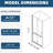 Matte Black Universal Pivot Shower Door - 1 3/8" Adjustable, 1/4" Tempered Glass, 36000 Open And Close Reviews, Strong Leak Feature Assessments, Trait