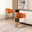 Yes Upholstered Velvet Bar Stool-1414830221