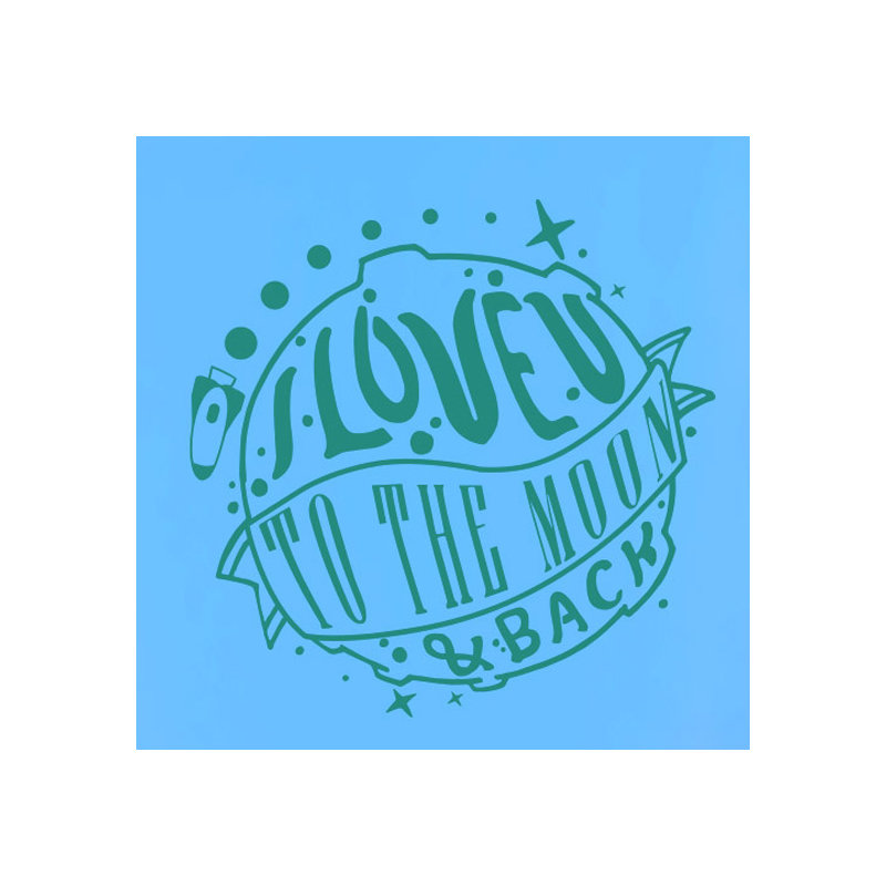 Non-Wall Damaging Wall Decal, Aqua Green