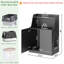 Grand bac à litière pour bacs XL avec tablette ouverte comme armoire de rangement (Blcak)-1488830197