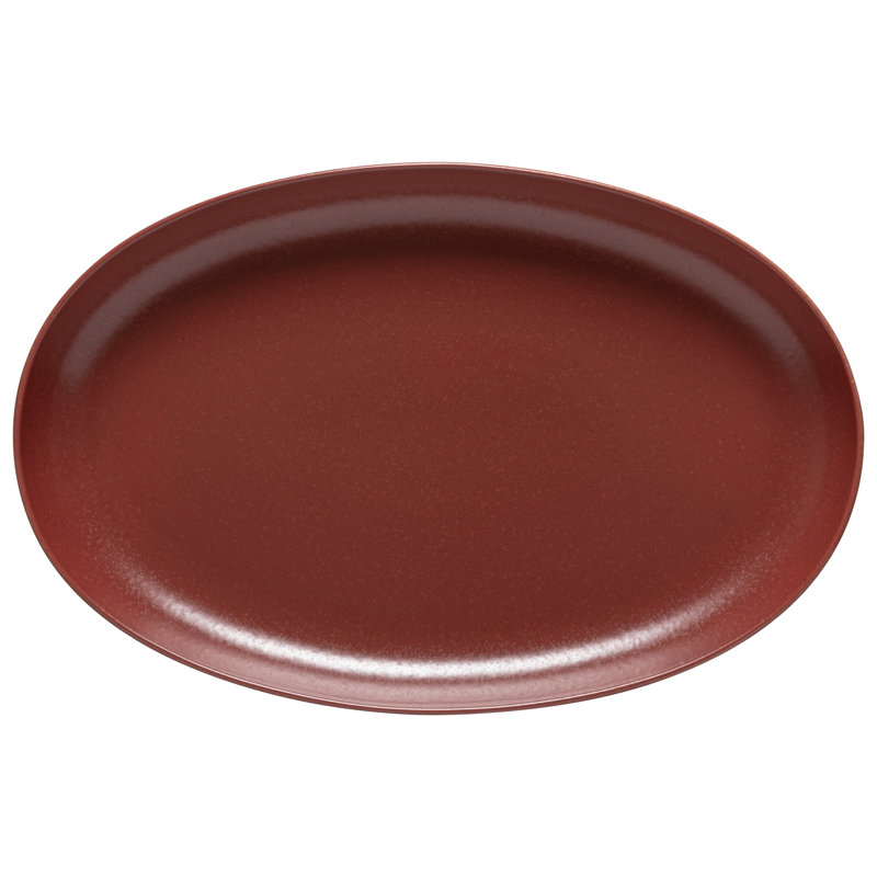 Costa Nova Casafina Pacifica Platter, Cayenne, 1.77" H x 10.35" W x 16.06" L