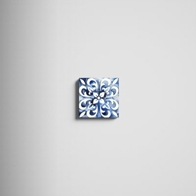 «Ashyla Lysette Geter Cobalt Tile II» par Grace Popp, impression sur toile