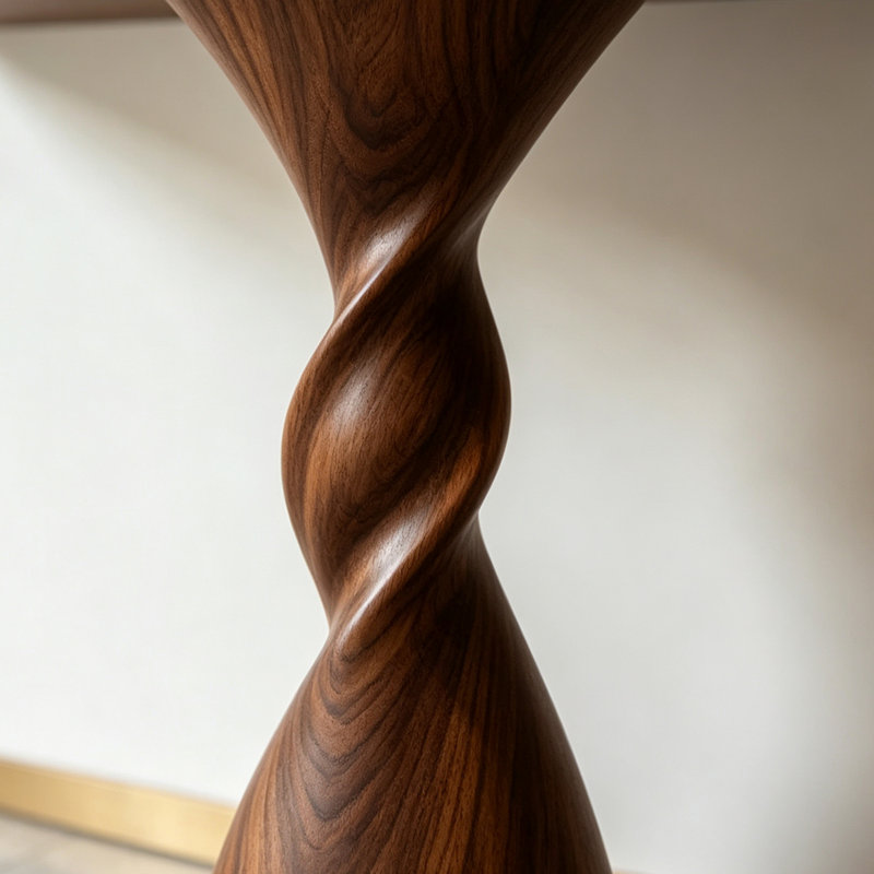 Console de salon créative en bois massif, 35.43" H x 62.99" W x 15.75" D