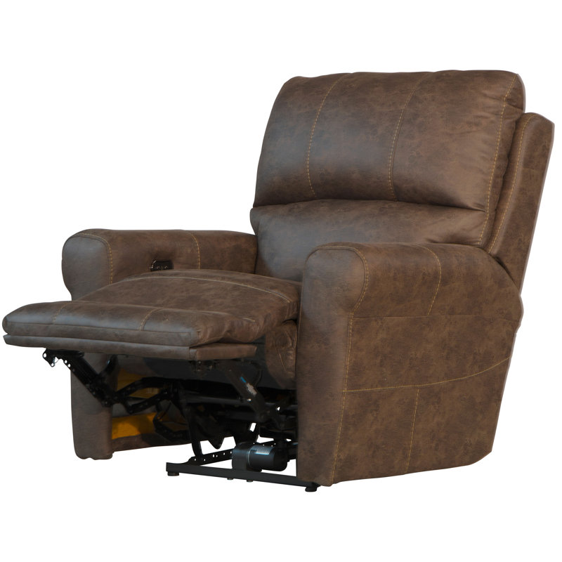 Northampt Upholstered Power Recliner, Brown