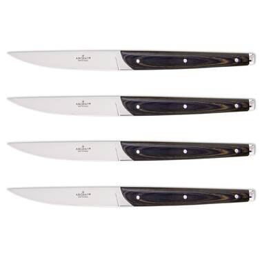 Tramontina 5 in High Carbon Steel Full Tang taper-ground blade with  serrated edge Steak Knife with black polycarbonate handle 80000/008DS - The  Home Depot