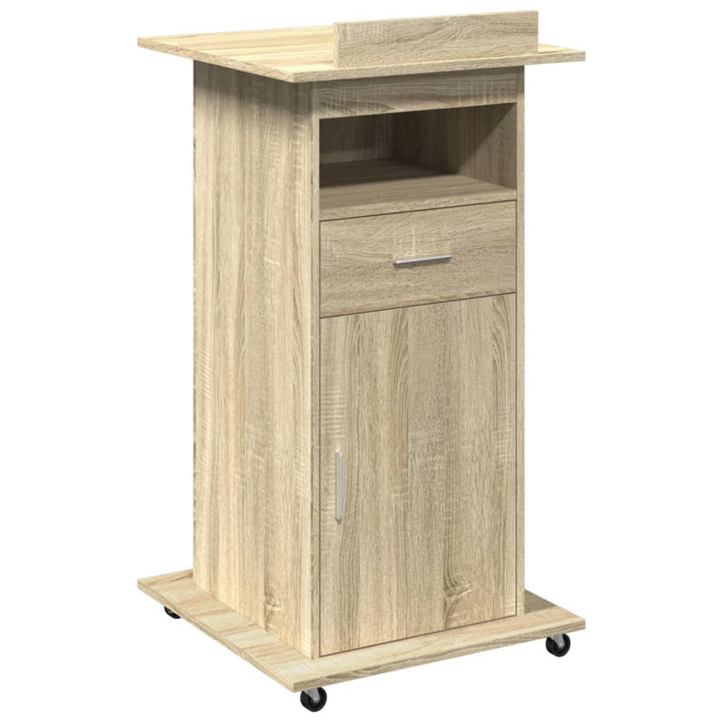 107cm Wood-based Material Lectern, Sonoma Oak