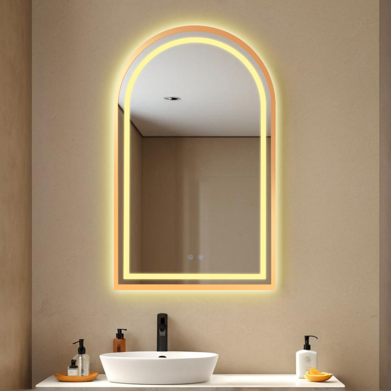 Lampe miroir, Doré