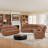Hunstant 2-Piece Reclining Corner Sectional Sofa And Couch Set With Cupholder & Usb Ports-123143459