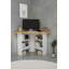 Corner Computer Desk with Shelves-1730427625