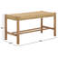 Banc Enrique avec rotin Weavin