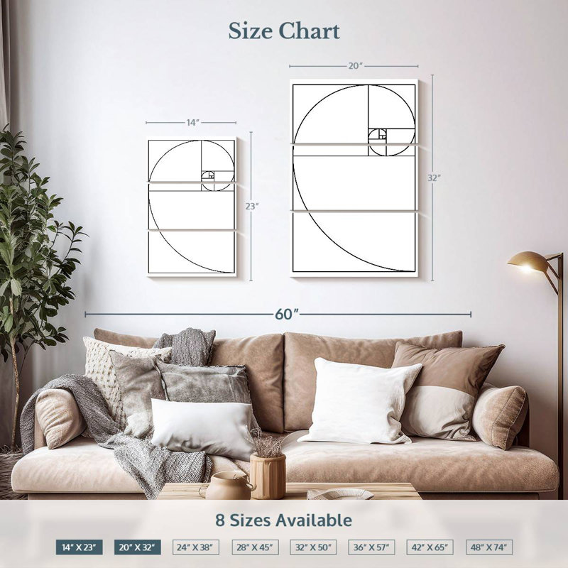 Avery Proportio Divina White, 32" H x 20" W