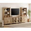 Meuble audio-vidéo en bois manufacturé et massif 135,4 po Scarlett-1871896640