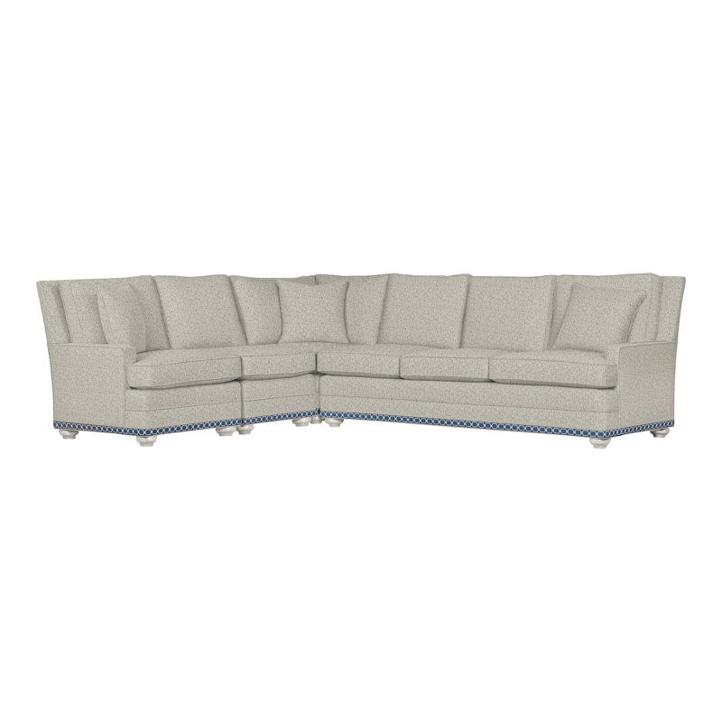American Bungalow 4-Piece Riverside L-Sectional, Tuck Metal, No, Navajo